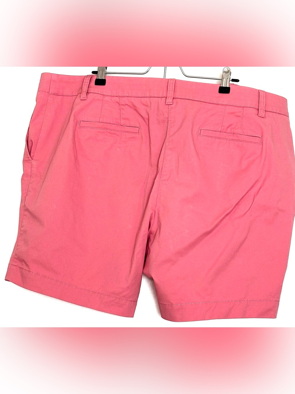 Talbots Heritage Twill Relaxed Shorts 7” Warm Rose Size 18W - Picture 2 of 4